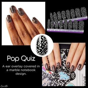 Color Street Black and White Nail Polish Strips Pop Quiz